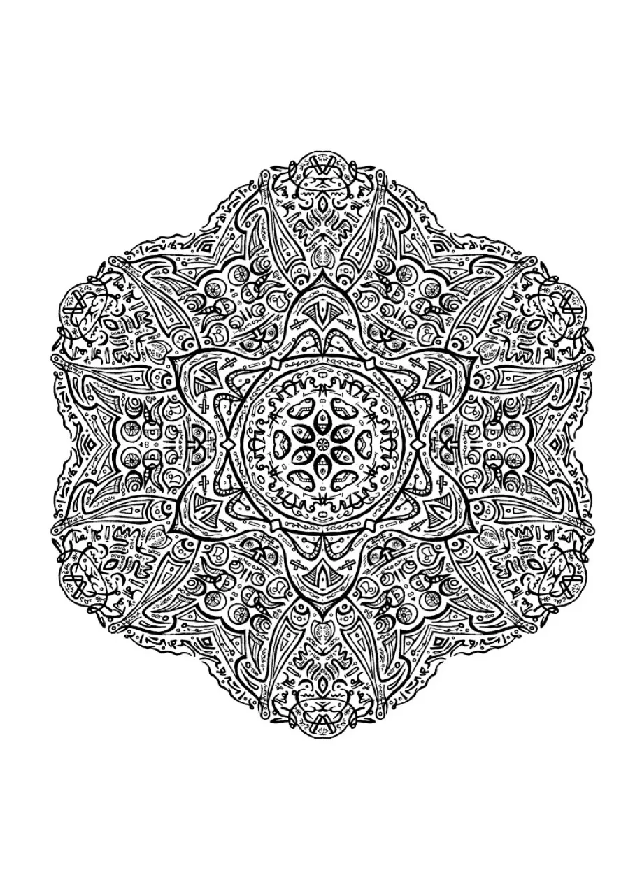Mandala to color zen relax free - 13 (Zen & Anti-stress Mandalas)